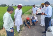 ਪੰਜਾਬ ਮੰਡੀ ਬੋਰਡ ਦੇ ਸਕੱਤਰ ਵੱਲੋਂ ਸੰਗਰੂਰ ਜ਼ਿਲ੍ਹੇ ਵਿੱਚ ਚੱਲ ਰਹੇ ਵਿਕਾਸ ਕਾਰਜਾਂ ਦਾ ਨਿਰੀਖਣ