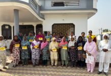 ‘ਆਪ’ ਦੇ ਮਹਿਲਾ ਵਿੰਗ ਨੇ ਸੰਭਾਲਿਆ ਮੋਰਚਾ, ਹਰਮੀਤ ਸੰਧੂ ਲਈ ਘਰ-ਘਰ ਜਾ ਕੇ ਮੰਗੀਆਂ ਵੋਟਾਂ