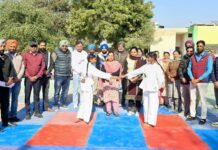 ਰਾਣੀ ਲਕਸ਼ਮੀ ਬਾਈ ਆਤਮ ਰੱਖਿਆ ਸਕੀਮ ਤਹਿਤ ਬਲਾਕ ਪੱਧਰੀ ਕਰਾਟੇ ਮੁਕਾਬਲੇ ਕਰਵਾਏ ਗਏ