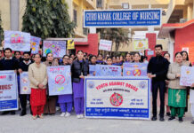 *ਜ਼ਿਲ੍ਹਾ ਕਾਨੂੰਨੀ ਸੇਵਾਵਾਂ ਅਥਾਰਟੀ ਵੱਲੋ ਗੁਰੂ ਨਾਨਕ ਕਾਲਜ ਆਫ ਨਰਸਿੰਗ ਢਾਹਾਂ ਕਲੇਰਾਂ ਵਿਖੇ ਨਸ਼ਿਆਂ ਵਿਰੁੱਧ ਜਾਗਰੂਕਤਾ ਰੈਲੀ ਅਤੇ ਸੈਮੀਨਾਰ*