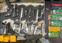 CROSS-BORDER SMUGGLING ATTEMT FOILED IN FAZILKA; 21 SOPHISTICATED PISTOLS, 2.1KG HEROIN RECOVERED