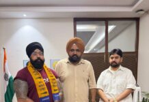 ਅੰਤਰਰਾਸ਼ਟਰੀ ਪਹਿਲਵਾਨ ‘ਸੁਪਰ ਖਾਲਸਾ’ ਆਮ ਆਦਮੀ ਪਾਰਟੀ ਵਿੱਚ ਸ਼ਾਮਲ