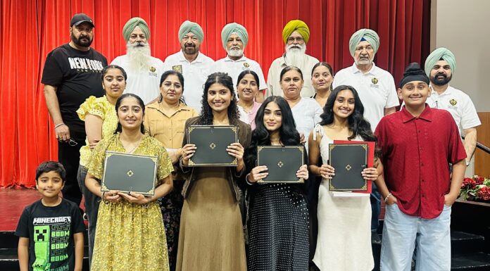 ਅਮੈਰੀਕਨ-ਪੰਜਾਬੀ ਸਿੱਖ ਕਮਿਉਨਟੀ ਨੇ ਕਰਮਨ ਦੇ ਹਾਈ ਸਕੂਲ ਗਰੈਜੂਏਟ ਬੱਚਿਆਂ ਨੂੰ ਦਿੱਤੀ ਸਕਾਲਰਸ਼ਿਪ