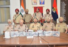 DRUG AND ILLEGAL ARMS SMUGGLING MODULE BUSTED IN AMRITSAR; ONE HELD WITH 2.1KG HEROIN, 7 PISTOLS