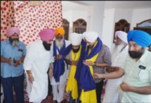 ਬਾਬਾ ਜੀਵਨ ਸਿੰਘ ਟਰੱਸਟ ਵਲੋਂ ਐਡਵੋਕੇਟ ਲੱਖਾ ਸਿੰਘ ਅਜਾਦ ਦੇ ਦੋਵੇਂ ਸਪੁੱਤਰ ਸਨਮਾਨਿਤ