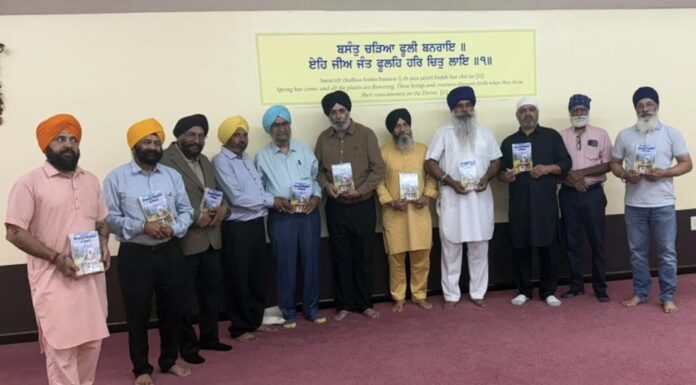 ਸਿੱਖ ਸੁਸਾਇਟੀ ਆਫ਼ ਡੇਟਨ (ਅਮਰੀਕਾ) ਵਿੱਖੇ ਡਾ. ਜਸਬੀਰ ਸਿੰਘ ਸਰਨਾ ਵਲੋਂ ਪੁਸਤਕ‘ਮਟਕ ਹੁਲਾਰੇ’ ਦਾ ਅੰਗਰੇਜ਼ੀ ਰੂਪ ਰਲੀਜ਼