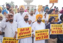 ਆਪ ਨੇ ਭਾਜਪਾ ਸਰਕਾਰ ਵੱਲੋਂ ਈਡੀ-ਸੀਬੀਆਈ ਦੀ ਦੁਰਵਰਤੋਂ ਵਿਰੁੱਧ ਕੀਤਾ ਪ੍ਰਦਰਸ਼ਨ,ਪ੍ਰਧਾਨ ਮੰਤਰੀ ਮੋਦੀ ਦਾ ਫੂਕਿਆ ਪੁਤਲਾ