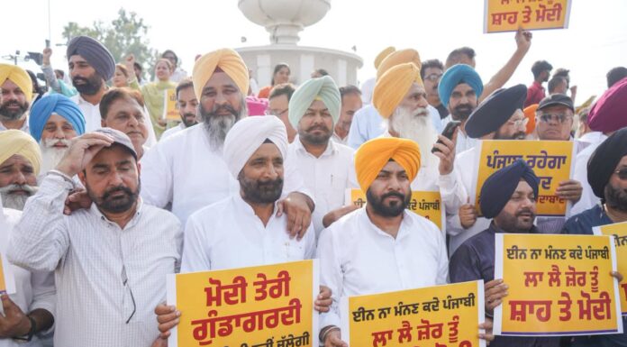 ਆਪ ਨੇ ਭਾਜਪਾ ਸਰਕਾਰ ਵੱਲੋਂ ਈਡੀ-ਸੀਬੀਆਈ ਦੀ ਦੁਰਵਰਤੋਂ ਵਿਰੁੱਧ ਕੀਤਾ ਪ੍ਰਦਰਸ਼ਨ,ਪ੍ਰਧਾਨ ਮੰਤਰੀ ਮੋਦੀ ਦਾ ਫੂਕਿਆ ਪੁਤਲਾ